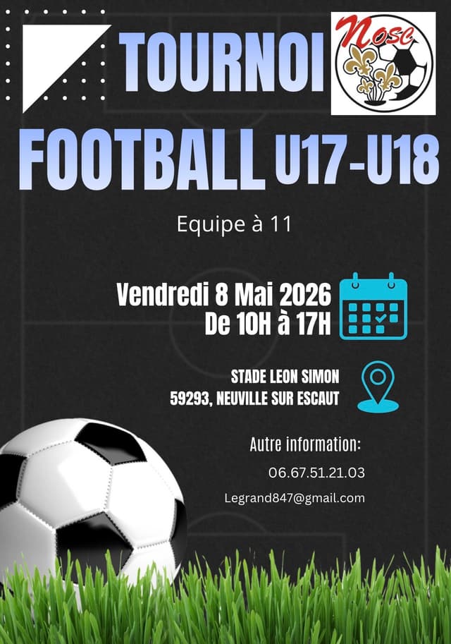 Affiche du tournoi organisé par NEUVILLE O.S.C.