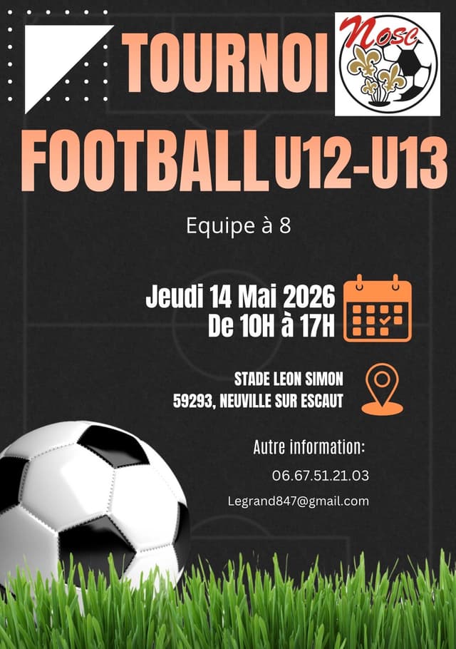 Affiche du tournoi organisé par NEUVILLE O.S.C.