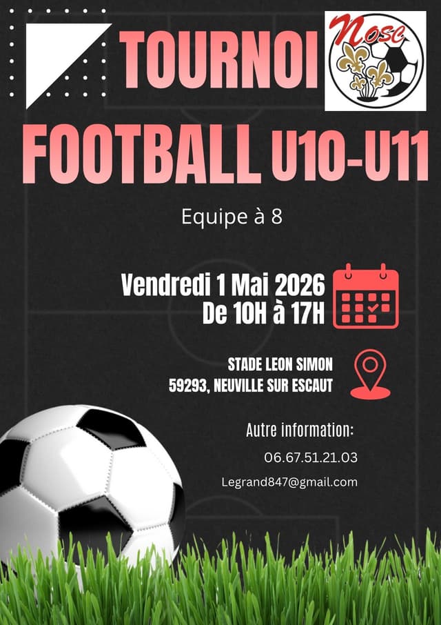 Affiche du tournoi organisé par NEUVILLE O.S.C.