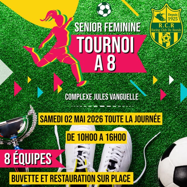 Affiche du tournoi organisé par R.C. ROEULX