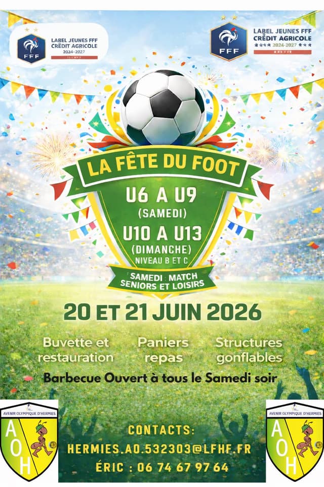 Affiche du tournoi organisé par AV.O. HERMIES