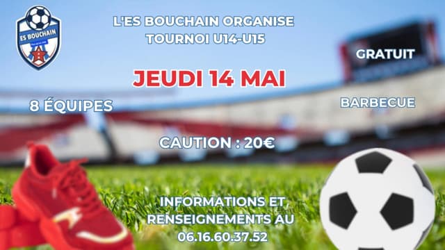 Affiche du tournoi organisé par ET.S. BOUCHAIN