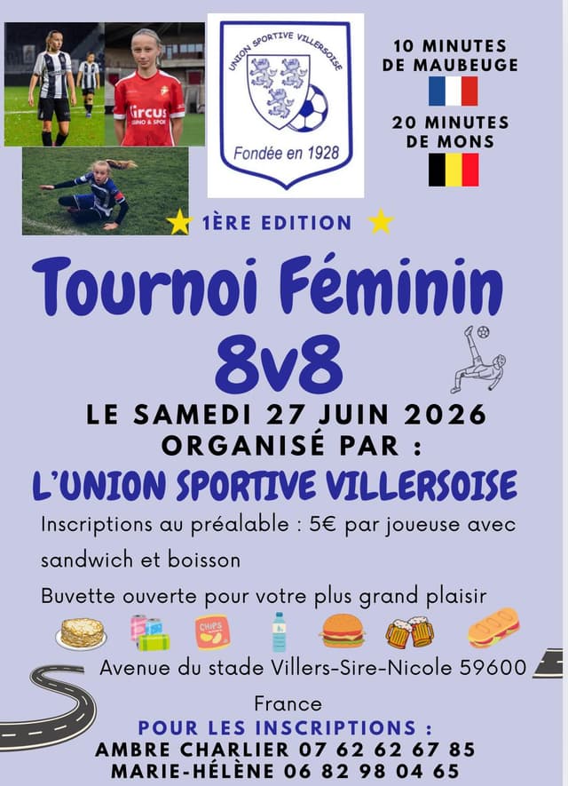 Affiche du tournoi organisé par U.S. VILLERS SIRE NICOLE