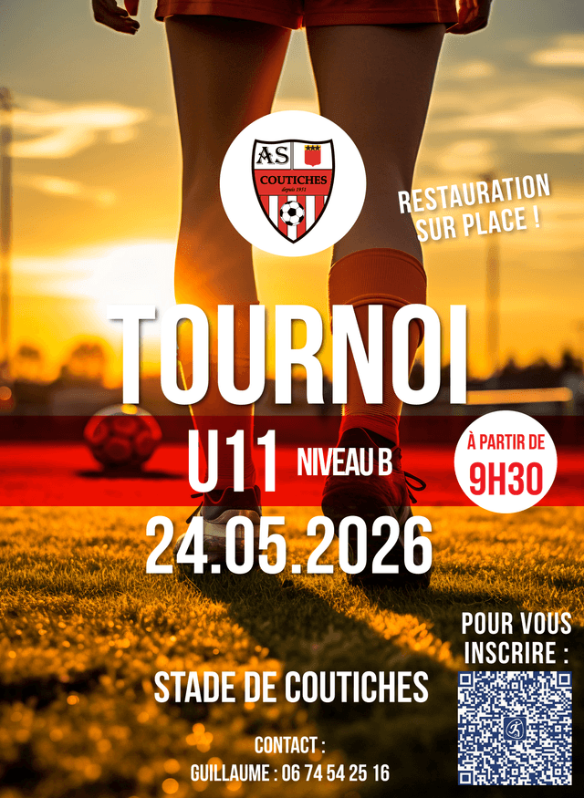 Affiche du tournoi organisé par A.S. COUTICHES