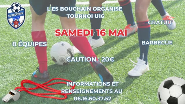 Affiche du tournoi organisé par ET.S. BOUCHAIN