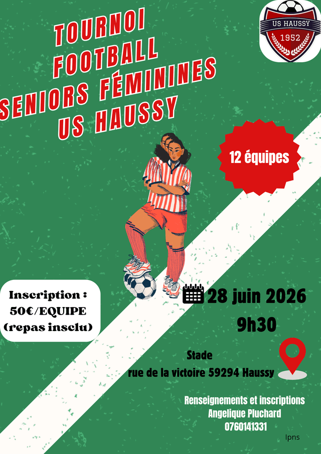 Affiche du tournoi organisé par U.S. HAUSSY