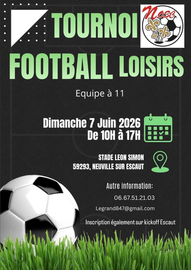 Affiche du tournoi organisé par NEUVILLE O.S.C.