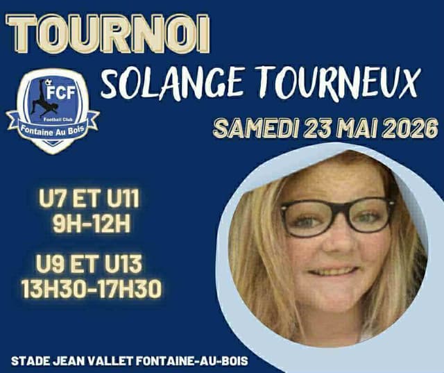 Affiche du tournoi organisé par F.C. FONTAINE AU BOIS