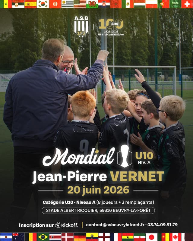 Affiche du tournoi organisé par A.S. BEUVRY LA FORET