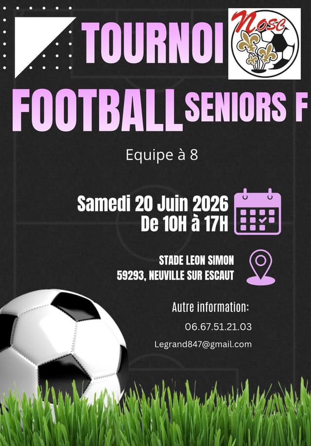 Affiche du tournoi organisé par NEUVILLE O.S.C.